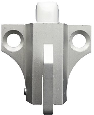 Oberlichtschnapper m. Hebelzug und Falle aus Nylon, silber eloxiert
