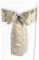 Gräfenstayn® 10er-Set Stuhlschleife Louisa aus Satin 275x15 cm - Satinschleife Tischläufer Stehtisch-Schleife - mit Öko-Tex Siegel „Geprüftes Vertrauen“ (Beige)