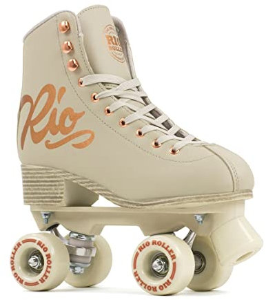 Rio Roller Quad Skates für Kinder, Unisex, Rosa (Rose Cream), Größe 37