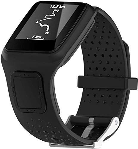 Shieranlee Armband kompatibel mit Tomtom Runner 1 / Multi-Sport Armband - Silikon Fitnesstracker Sportarmband Band