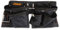 EDMA 280055 Ceinture Poche Nylon-Sac Outils avec 12 Rangements pour Bricoleur-2 Porte Marteaux-Sangle Réglable-280055-Outil de Travaux pour Professionnel et Particulier