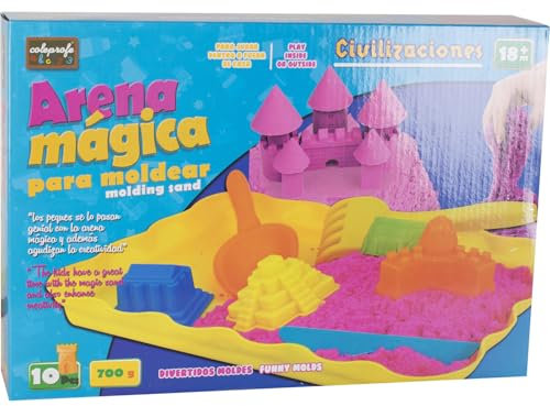 DIVERGARDEN Sable Magique 700 GR. Rose Accessoires 10 pièces