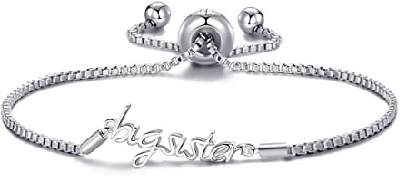 Philip Jones Versilbertes Big Sister-Armband mit Zircondia®-Kristallen