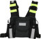 Radio Shoulder Holster Reflective Band Chest Harness Holder Vest Rig for Two Way Radio Chest Front Pack Pouch Walkie Talkie Case