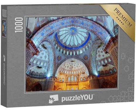 puzzleYOU: Puzzle 1000 Teile „Blaue Moschee in Istanbul von innen“ – aus der Puzzle-Kollektion Blaue Moschee Istanbul