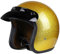 BaoFuStore Vintage Motorrad Jethelm, Erwachsene 3/4 Halbschale Motorradhelm, Glitzer Retro Moped Motorradhelm Neuheit Mode Für Roller Chopper Jet Pilot Bobber DOT/ECE,Gelb,L