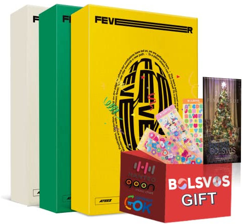 ATEEZ -ZERO : FEVER EPILOGUE [Random ver.] 1Random Album+Pre Order Limited Folded Poster+BolsVos K-POP eBook (28p), BolsVos Stickers for Toploader, Photocards