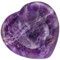 Nupuyai Amethyst Daumenstein Handschmeichler Herz Edelstein Massagestein Palmstein für Reiki Heilung
