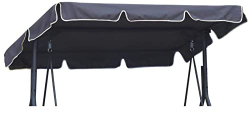 FYTY Replacement Canopy for Swing,Outdoor Swing Canopy Replacement Porch Top Cover 2-3 Seater Waterproof Top Cover for Patio Swing Garden Swing Outdoor,Navy,142x120x18cm