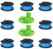 YWNYT Strimmer Spool for Greenworks, Single Cord Spool for Lawn Trimmers 1.65mm String Trimmer Replacement Spool Line Grass Strimmer Line for 24V Greenworks Series (8+2)
