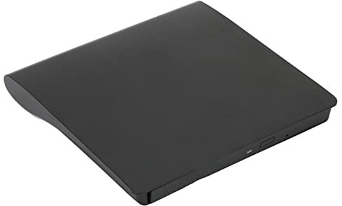 Externes USB 3.0 Gehäuse für 9,5 mm DVDRW/Combo/CD ROM, 5 Gbit/s High Speed, Ultraflaches DVD Laufwerksgehäuse für Laptop Desktop, WINDOWS/LINUX/OS System(Schwarz)