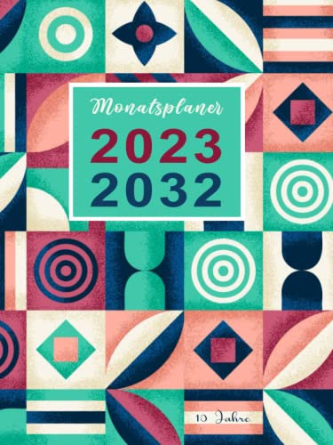 10 JAHRE Kalender 2023-2032: 10 Jahres Taschenkalender für Notieren | 1 Monat auf 2 Seiten | Terminplaner für 120 Monate | Notizbuch und Organizer für die tägliche Planung