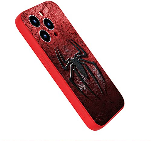 KING DRAGON Pattern Case for iPhone 14 Pro max, with US Superhero Character, Compatible Wireless Charging Silicone iPhone 14 Pro max case Red