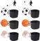 Cisolen 6 Stück Springball mit Schnur Kinder Handgelenk Return Ball mit Schnur Fußball Basketball Baseball Sport Andgelenkball für Kinder Erwachsen Spielen handgelenkübungen