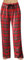 Pantalon de pyjama à carreaux pour femme - En coton - Long - À carreaux - Pour l'hiver - Chaud - Avec poches et cordon de serrage - Pantalon de pyjama pour les loisirs