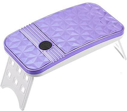 VOCOSTE Mini UV-LED Nail Lamp, Portable Nail Lamp Gel Nail Polish Dryer, Fast Curing Nail Dryer, with 2 Timers, 54W, 18pcs Nail Light, ABS, Purple