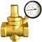 IBO Wasserdruckregler 1.1/4 Zoll DN32 mit Manometer 0-10 bar | Wasserdruckminderer | Druckminderer | Druckregler für Wasser | Radialmanometer | Messing