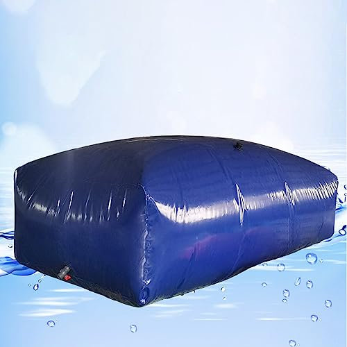 ROGHA Tragbare Wasserblase/Wasserspeicherbehälter, Im Freien verdickter Faltbarer, haltbarer Wassertank, Notwasserspeicher, Garten Regenwassersammler/Camping Wassersack,50L