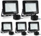 Lospitch Projecteur LED Extérieur 100W, Lot de 5 Spot LED Extérieur IP66 Étanche, 8500LM Superlumineux Spot Exterieur Floodlight 6000K Blanc Froid, pour Cour, allées (sans prise)