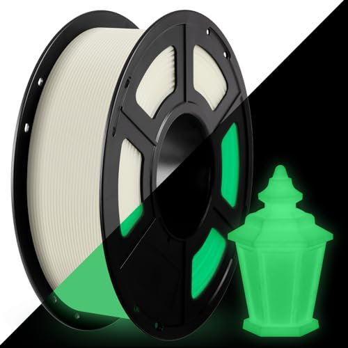 ANYCUBIC PLA Leuchtet Filament, im Dunkeln Leuchtendes Grünes Filament 1.75mm, Maßgenauigkeit +/- 0.02mm, 1kg Spule Filament PLA für 3D Drucker, Leuchtendes Grün