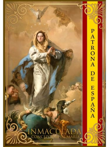 Balconera Inmaculada | Colgadura Patrona de España para Decorar Balcones | 70x100cms. | Ancestrad