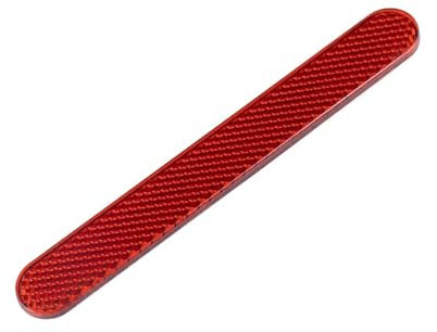 GGUFAY Catadioptrico Universal E4 ,139mm*18mm*4.9mm,Trasero Rojo Estrecho para Motocicleta Reflector de Placa de matrícula Scooter Ojo de Gato Aprobado por Quad E