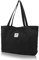Cord Tasche Damen Umhängetasche Tote Bag Kord Damen Shopper Handtasche Schultertaschen Arbeit Büro Reisen Einkauf Schule Alltag schwarz L