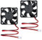 Wonvify Petit Ventilateurs Refroidissement, 12V 5010, Ventilateur pour Imprimante, Refroidissement Silencieux Avec Fils, Radiateur pour Refroidir les Boîtiers d'ordinateur DIY des Imprimantes
