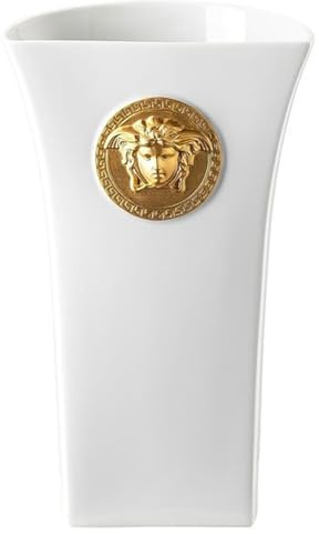 Versace by Rosenthal - Vase Medusa Madness - Weiß Gold - Porzellan - 26 cm
