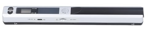 Portable Scanner, Handheld Scanner for A4 Documents/Photo/Pictures/Receipt, 900DPI Color Mobile Handheld Scanner, PDF/JPG Format, USB 2.0, Wand Document Scanner, 8.27 Inch (Silver)