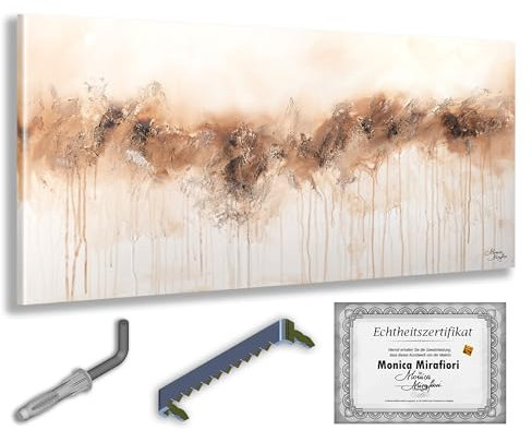 Monica Mirafiori I 100% HANDGEMALT I Gemälde Emotions 120x60cm | Gemälde Handgemalt | Acrylgemälde | Sehr Großes Acrylbild I Moderne Kunst I Kunstbilder