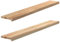 vidaXL Fensterbänke 2 Stk. Unbehandelt 140x20x2 cm Massivholz Eiche, Fensterbrett, Holz Treppenstufe, Holz Fensterbrett, Fensterbank Eichenholz