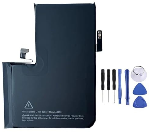 GDDGFVKV Batteria per laptop A2653 Compatibile con I Phone 13 Pro Max A2641 A2643 A2644 A2645 A2484 3.85V 4352mAh 16.75Wh