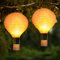 Qedertek Solarlampen für Außen Hängend, 2 Stück 30cm Lampions Solar Außen Wetterfest, Gartenlaterne mit Flackernder Flamme, Heißluftballon Nylon Solarlaterne für Außen Garten Fest Deko (Warmweiß)