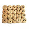 EHJRE 6X 20 Stück Holz D6 Sechs Seitige Würfel Standard für Rolle Spielen Bord Spiele