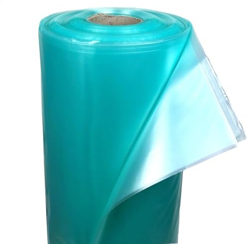6m Width UV4 Greenhouse Film, Length Individual Garden Film, Foil Tunnel, Transparent Cover Film, Weather Resistant, Plant Protection Film