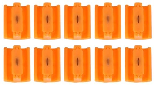 Fuhjythy 10 Pcs Paper Cutter Spare Knife Manual Trimmer Sliding Convenient with Automatic Security Safeguard for Paper Cutting Photo Scrapbook Blades Home Office Mini Paper Cutter