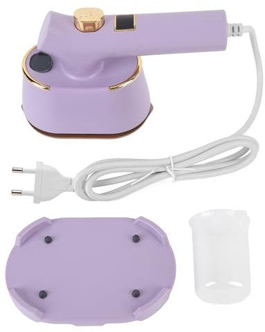 Reisedampfereisen für Kleidung, 120 ml Wassertank tragbarer Mini -Dampf -Bügelmaschine Handheld kleiner Fahrtgröße Wanderkleid Handdampfer für Kleidungsweg (EU -Stecker 220 V)