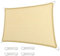 Telo Parasole Tenda da Sole 190 x 250 cm Anti UV 95% Rettangolare Traspirante Tende per Pergolato Esterno con Fune e Anello D per Cortile Patio e Campeggio, Color Crema