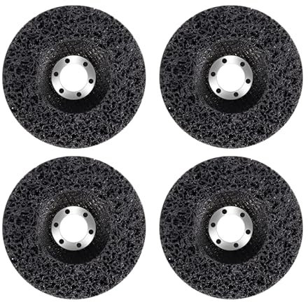 4PCS Paint Stripper Discs 100mm (4 Inch) – Durable Angle Grinder Stripping Wheel for Wood, Metal and Rust – Paint Remover, Coating, Graffiti, Oxidation and Welds – Compatible with Kling Strip