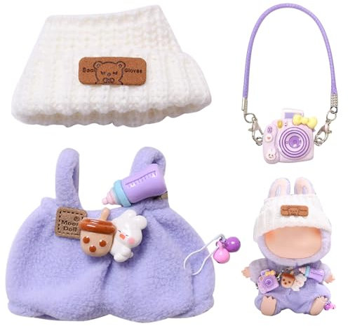TYXHXTF pop-La-pu-bu Puppenkleidung, bu-bu Plush Doll Clothes, La-bu Accessories for Doll, Passende Kleidung für Die La-bu-bu-Plüsch Toy, 17 cm Große Kleidung für La-bu Puppe, for DIY Children's Gifts