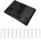 Revestimiento de estanque de peces HDPE Membrana resistente para jardín, piscinas, paisajismo, cubierta protectora impermeable con 10 clavos 150 x 200 cm, 200 x 200 cm, 200 x 300 cm, negro (200 x 300