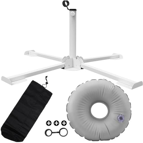 Hiemible Support de Base pour Parasol de Plage,Support Extérieur pour Parasol - Fixation Anti-Vent pour Brise-Soleil Piscine Camping Balcon Terrasse Jardin Pêche Extérieur