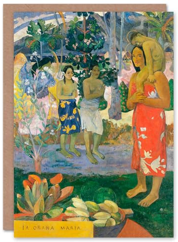 Artery8 Paul Gauguin Art Card Hail Mary La Orana Maria Oil Painting