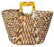 Becksöndergaard Tasche Damen Weavs Bag Braun (Black Forest) - 100% Papierstroh Handtasche - Größe 43 x 21 cm-2004412001-527