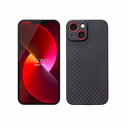 FILONO iPhone 13 Aramid Hülle Ultra dünn | Ultra leicht | mit Kamera-Schutz