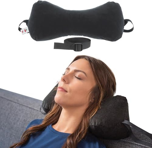Sleep Log Ergonomic Neck & Travel Pillow for Pain Relief & Support, Full BK