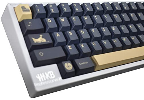 PBT Keycaps 134 Tasten Cherry Profile DYE-Sub Keycaps Custom Yellow Gladiator Keycap Set with 7U Spacebar or MX Gateron Kailh Switch Mechanical Keyboard Keycap (Yellow Gladiator)