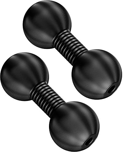 BRCOVAN 2 Stück, Aluminiumlegierung, 2,5 cm Kugel auf 2,5 cm Kugeladapter, kompatibel mit RAM-Halterungen, B-Größe, Doppelbuchsenarm