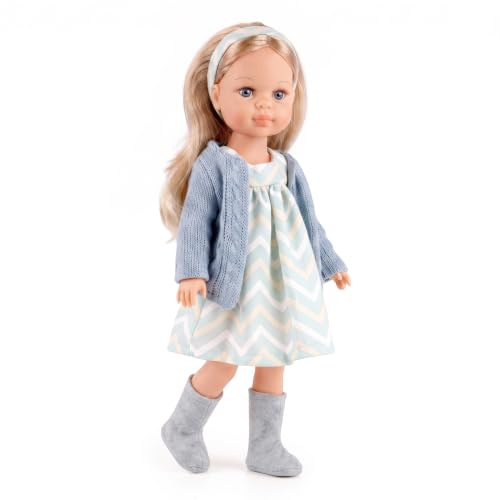 Bibi Doll 15 Fashion Doll Olivia Olsson in Blue Outfit with Rotating Head for Hair Styling - Realistic Dolls for Girls Boys - American Style Baby Play Doll - Boys & Girls Toys Age 3 and Above